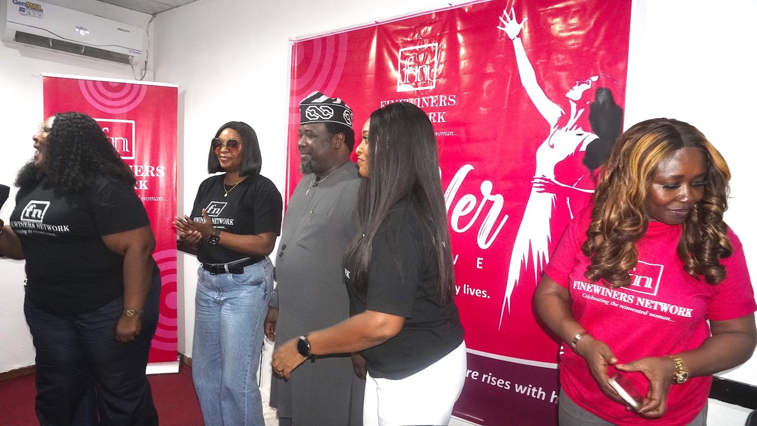Finewiners members at the Raise Her Initiative launch