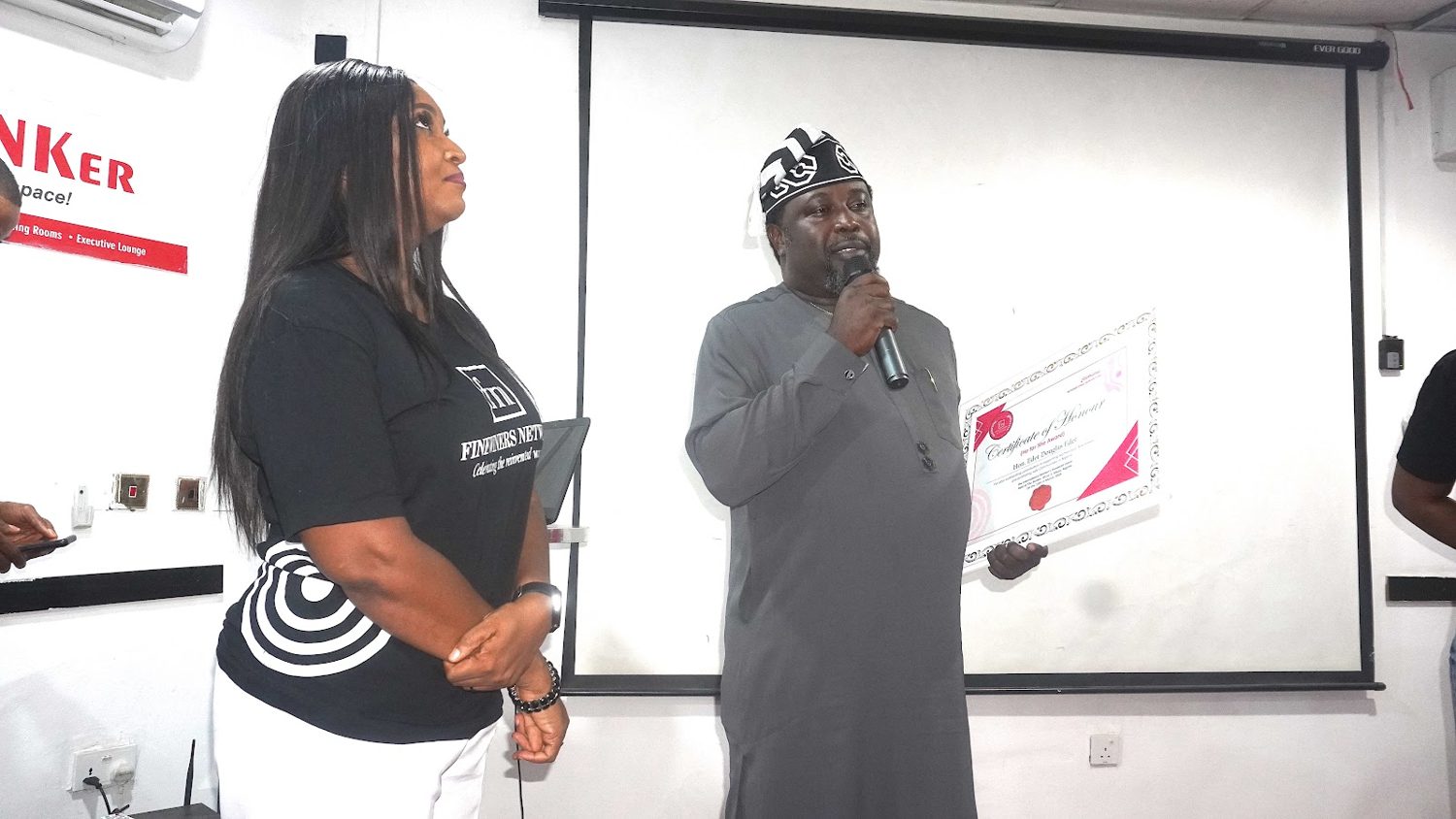 A presentation moment at the Raise Her launch
